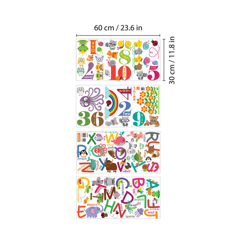 Text & Numbers Wall Decal