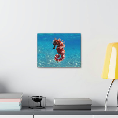 Art mural majestueux hippocampe