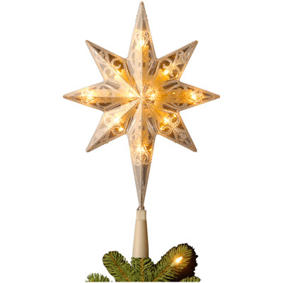 Tree Top Star for Artificial Trees with Dual Colour Lights