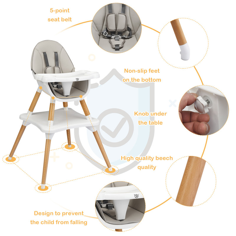 Kratz High Chair, Grey