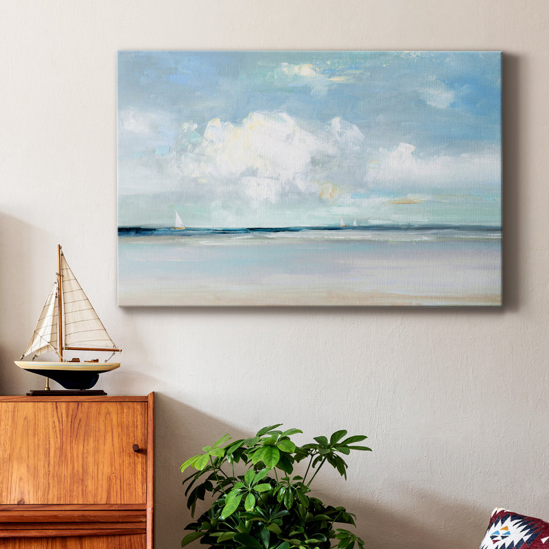 Brise d'été - peinture sur toile tendue, H 18 po x l 12 po x P 1 po