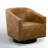 Hall Faux Leather Swivel Barrel Chair-1194730755