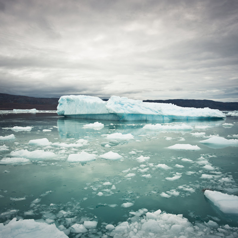 Greenland Arctic Icebergs - Wrapped Canvas Print, 122cm H x 122cm W
