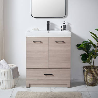 Corrigan Studio® Ladedra 60'' Double Bathroom Vanity with Quartz Top