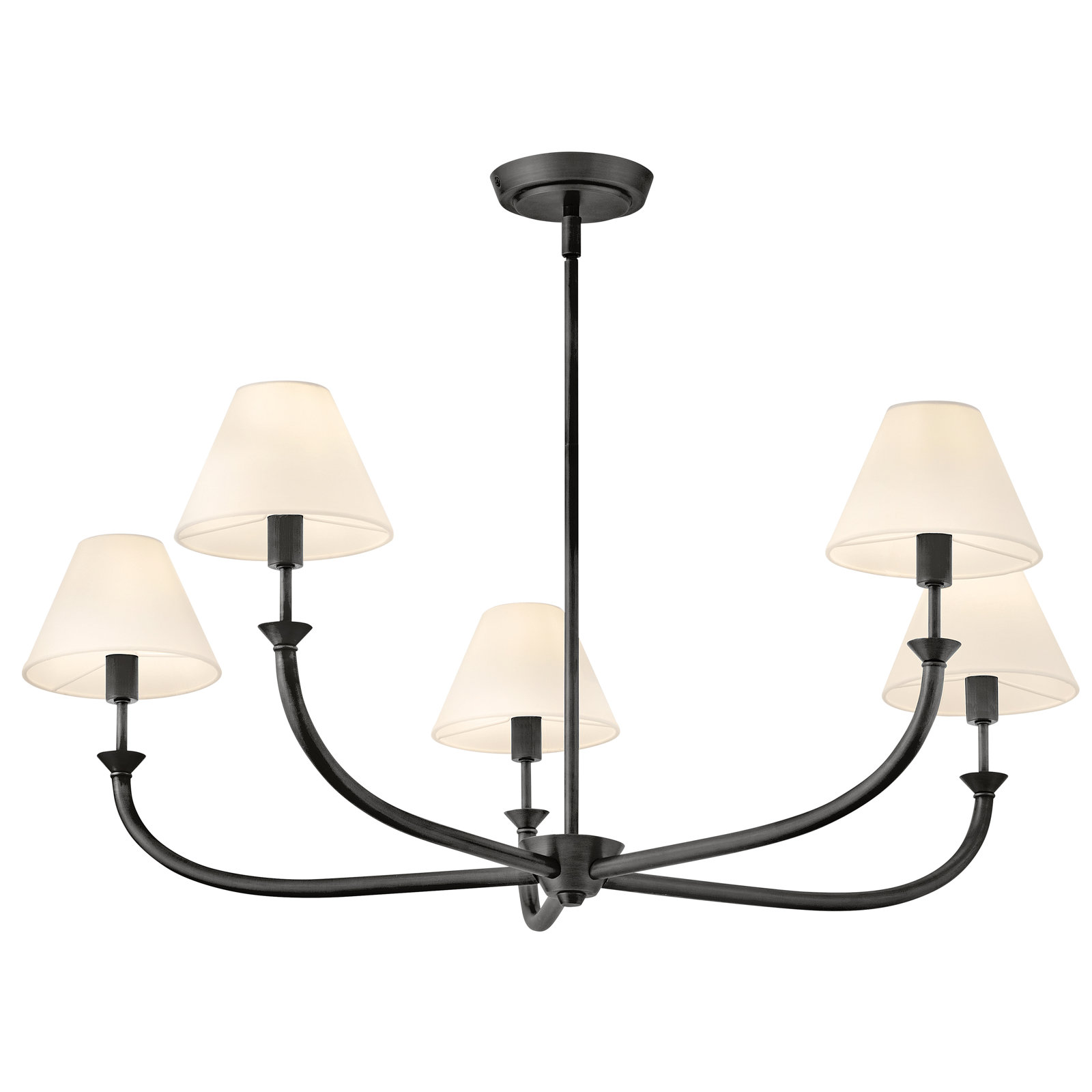 Greta 5 Light Chandelier by Hinkley, Black