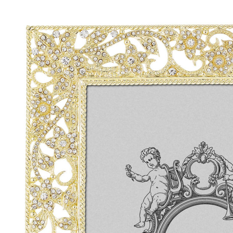 Flora Metal Picture Frame, 8" x 10", Silver
