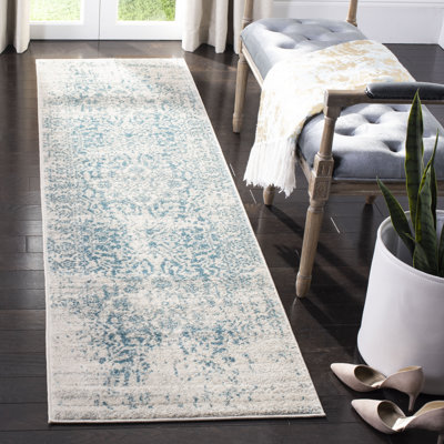 Christa Teal/Ivory Rug