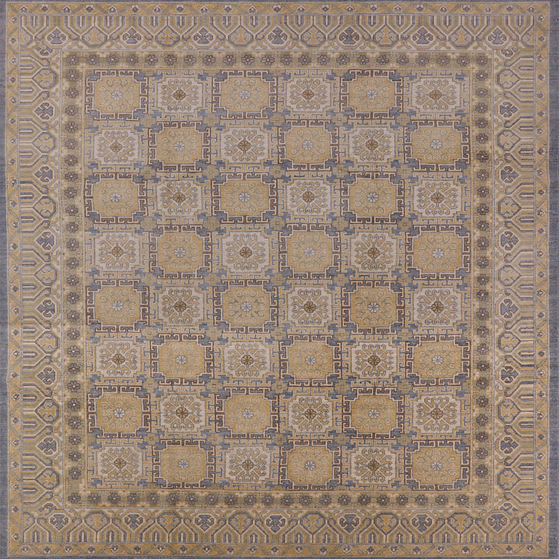 Ardzan Geometric Indoor Rug, Square 8'