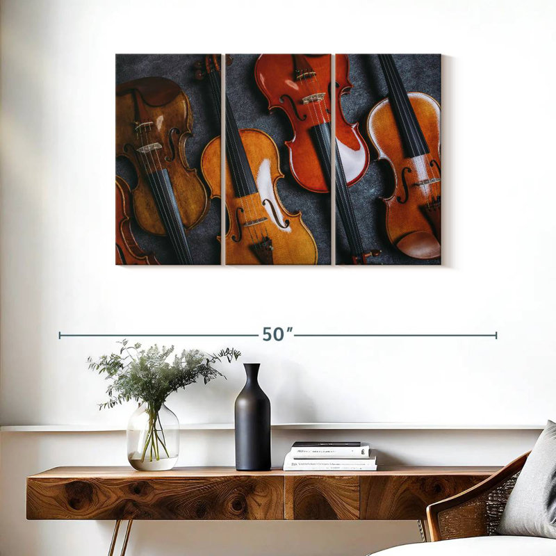 Collection de violons, H 24 po x l 38 po