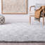 Tapis géométrique argenté-791267155