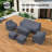 All-Weather Wicker Patio Conversation Sets Group Sectional Seating Outdoor Furniture Covers