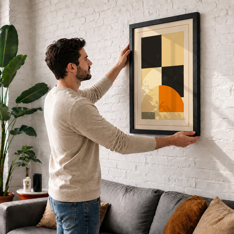 Constructivist Forms Geometric - Print, A1 - 84.1 x 59.4 cm, Black