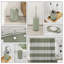 Ensemble complet d'accessoires de salle de bain 20 pièces avec rideau de douche, doublure et crochets Clara Clark-133241862