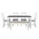 Atiqa 6 - Person Four Leg Dining Set