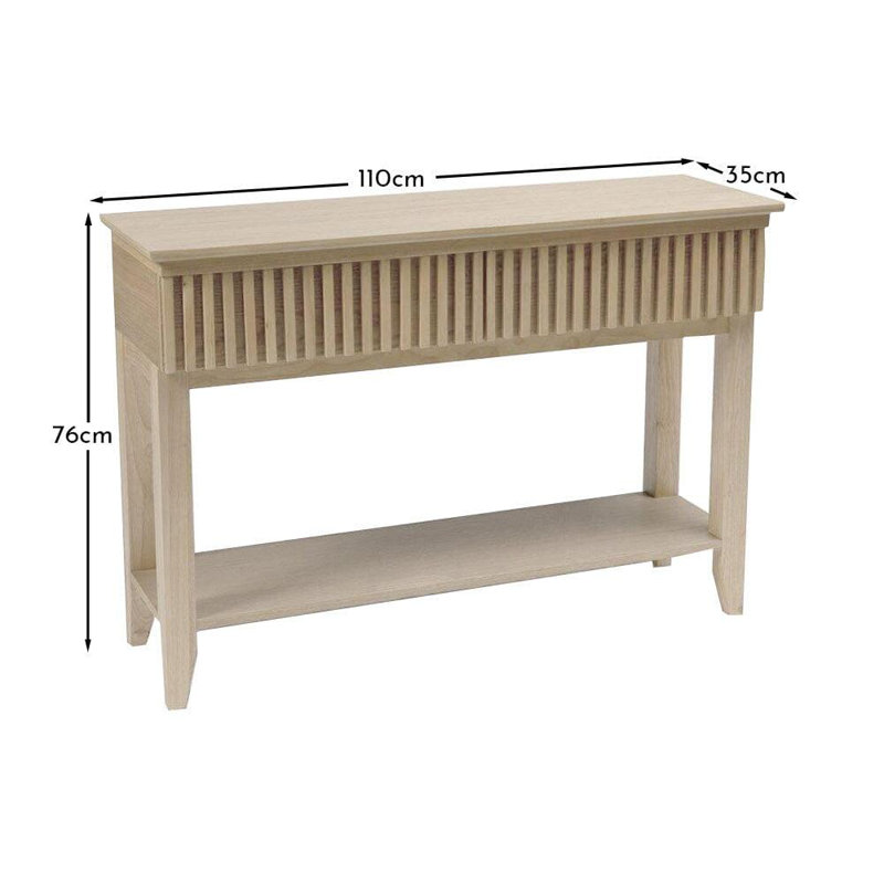 Hopley 110cm Console Table, Cream