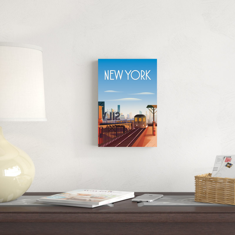 «New York City» par Omar Escalante - impression sur toile tendue, H 12 po x l 8 po