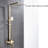 Chrome Finish Rain Shower System with Thermostatic Valve and Adjustable Handheld Spray