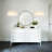 3-Light White Fabric Shade Wall Sconces-278828802-278828800