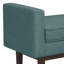 Petit banc de repose-pieds contemporain en tissu de lin l 29 "avec côtés surélevés et assise coussinée Scott-1192733105-1192733104