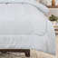 Ensemble d'édredon 3 pièces en microfibre à motif géométrique gris et blanc Chanasya-119449411