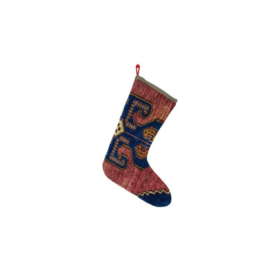 Tapis de Noël cadeau de Noël bas fait à la main 7 pi x 17 po # 7069
