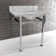 Monarch Marble Rectangular Console Bathroom Sink with Overflow