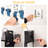 20'' Outdoor Wall Light, Porch Light Outdoor Wall Sconce Lantern, 2-Light Modern Black Exterior Lighting Fixture Wall Mount, Outside Light For House Garage, 1-Pack