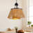 4-Light Boho Farmhouse Ratten Pandent Light