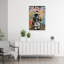 Urban Astronaut Adventures Abstract Colorful Modern Urban Wall Art Print-1177158534