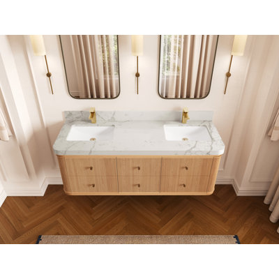 Chêne flottant Hampton X P 22 po De salle de bain D Quartz