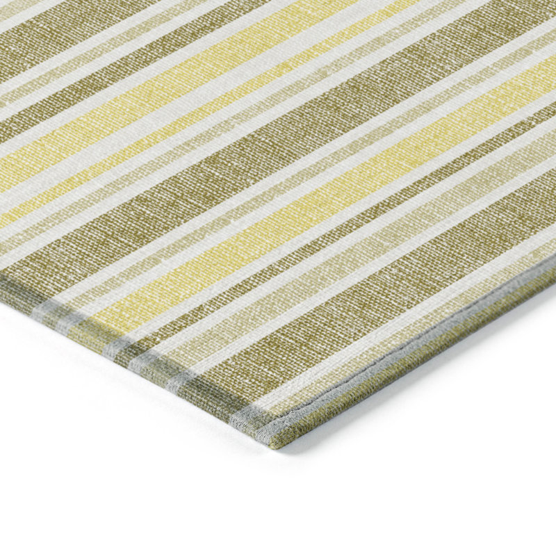 Lovell Washable Striped Indoor / Outdoor Rug, Rectangle 9' x 12'