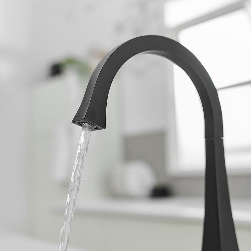 Single Hole Kitchen Faucet With Deckplate Single Handle Kitchen Sink Faucets High Arc Brass Kitchen Basin Taps With Swivel Spout
