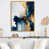Toile avec cadre flottant or