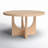 54" Solid Oak Pedestal Dining Set