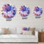 Impression d'arbres colorés II - Horloge murale traditionnelle-60328457