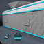Matelas hybride en mousse viscoélastique rafraîchissante-124301885-100763358