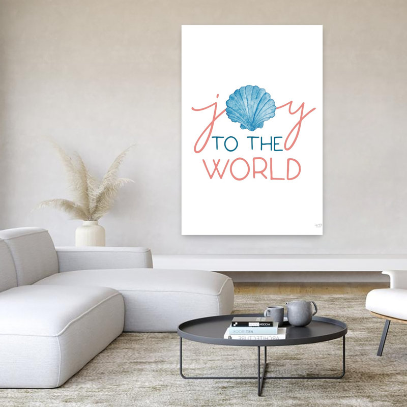 Joy to the World 1 Piece Wrapped Canvas Wall Art, 152.4cm H x 101.6cm W