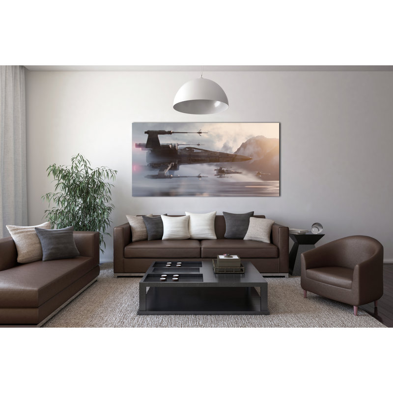 «X-Wings Fighter Jet Wall» par le Studio - impression, H 20 po x l 40 po x P 1,5 po, Papier