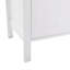 Meuble blanc résistant à l'eau, structure en MDF, poids : 10,7 kg, trois tablettes