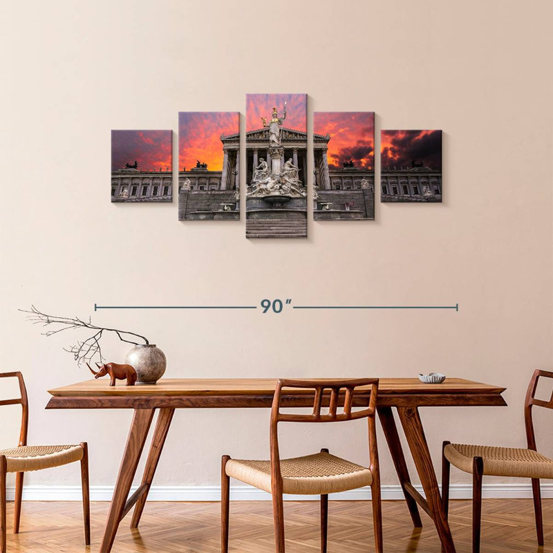 Vienna, 36" H x 80" W