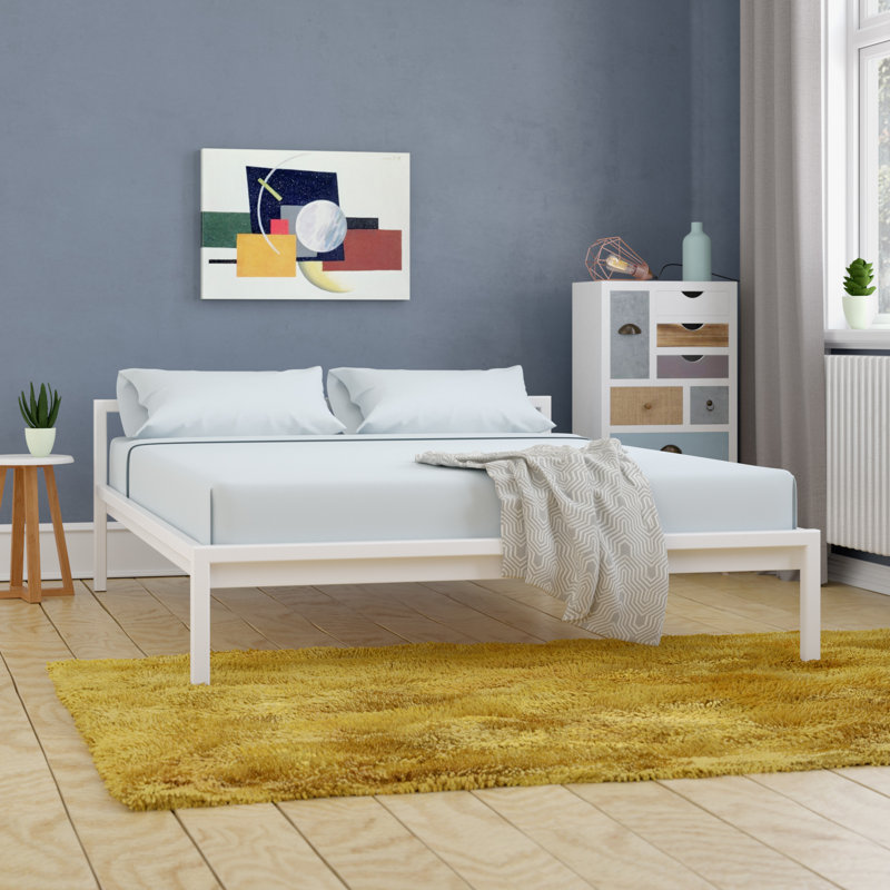 Seddon Bed, European Kingsize (160 x 200 cm), White