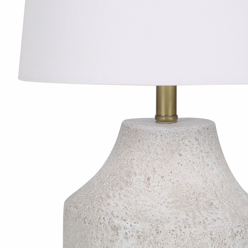 Lighting, H 20 ", lampe de table, béton crème