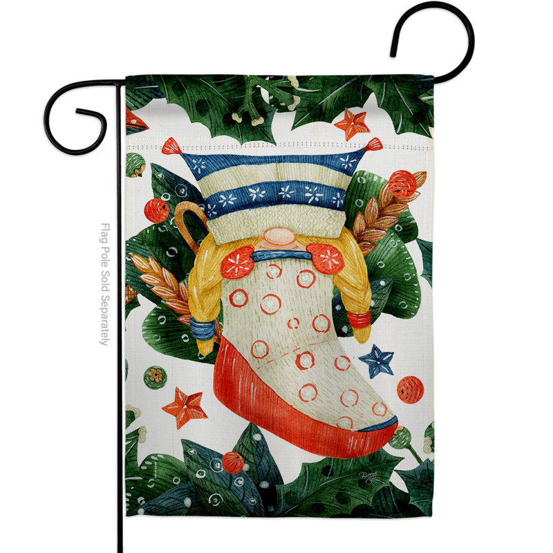 Double Sided 18.5'' H x 13'' W Polyester Garden Flag