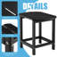 Table d'appoint en plastique Ambudkar Rosecliff-1261795905
