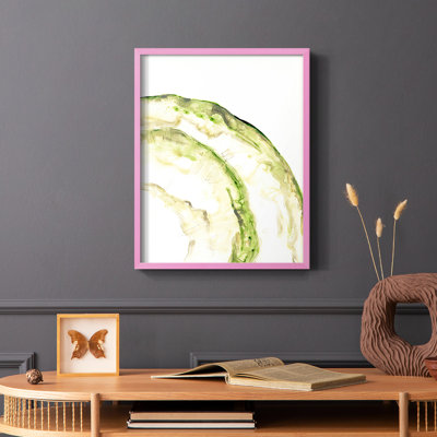 Reproduction encadrée Lichen Halo VI - bois massif