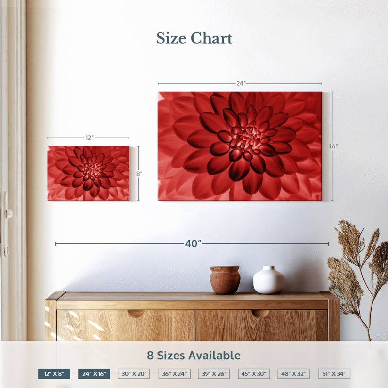 Harnek Translucent Red Dahlia