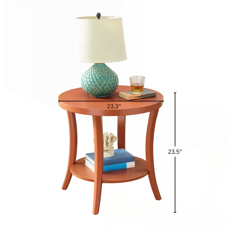 Table de bout Contemporary, Orange