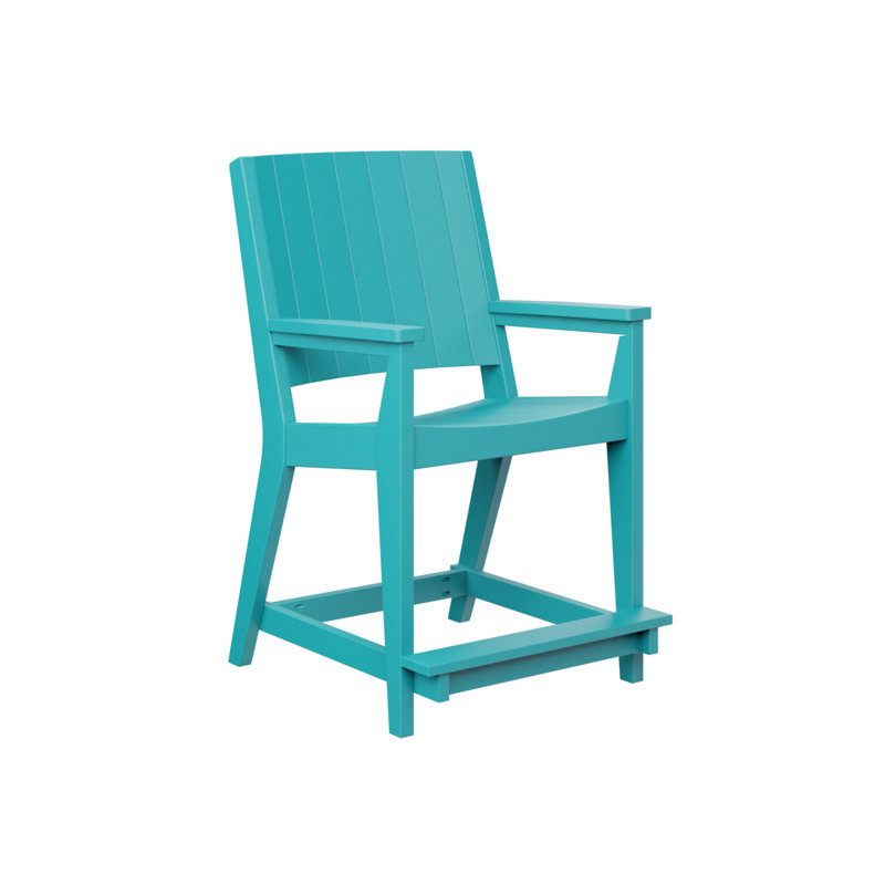 Fauteuil de jardin berlinois berlinois Mayhew, 21.5", Bleu Aruba
