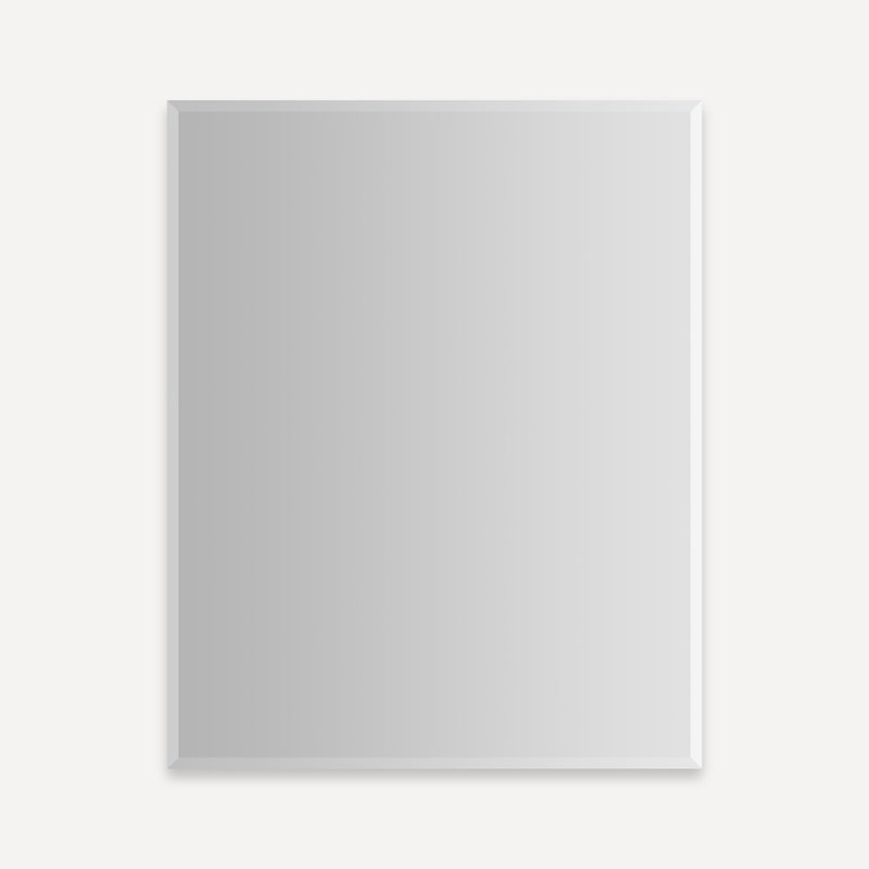 PL Series Recessed or Surface Mount Frameless 1 Door Medicine Cabinet with 3 Adjustable Shelves, Classic Gray, 24"x30"