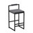 Bar Stools Upholstered Velvet Counter Height Barstools For Kitchen Island Set Of 2 Modern Dining Chairs With Footrest & Backrest  (No Including  Table)-1852407902-1852407903